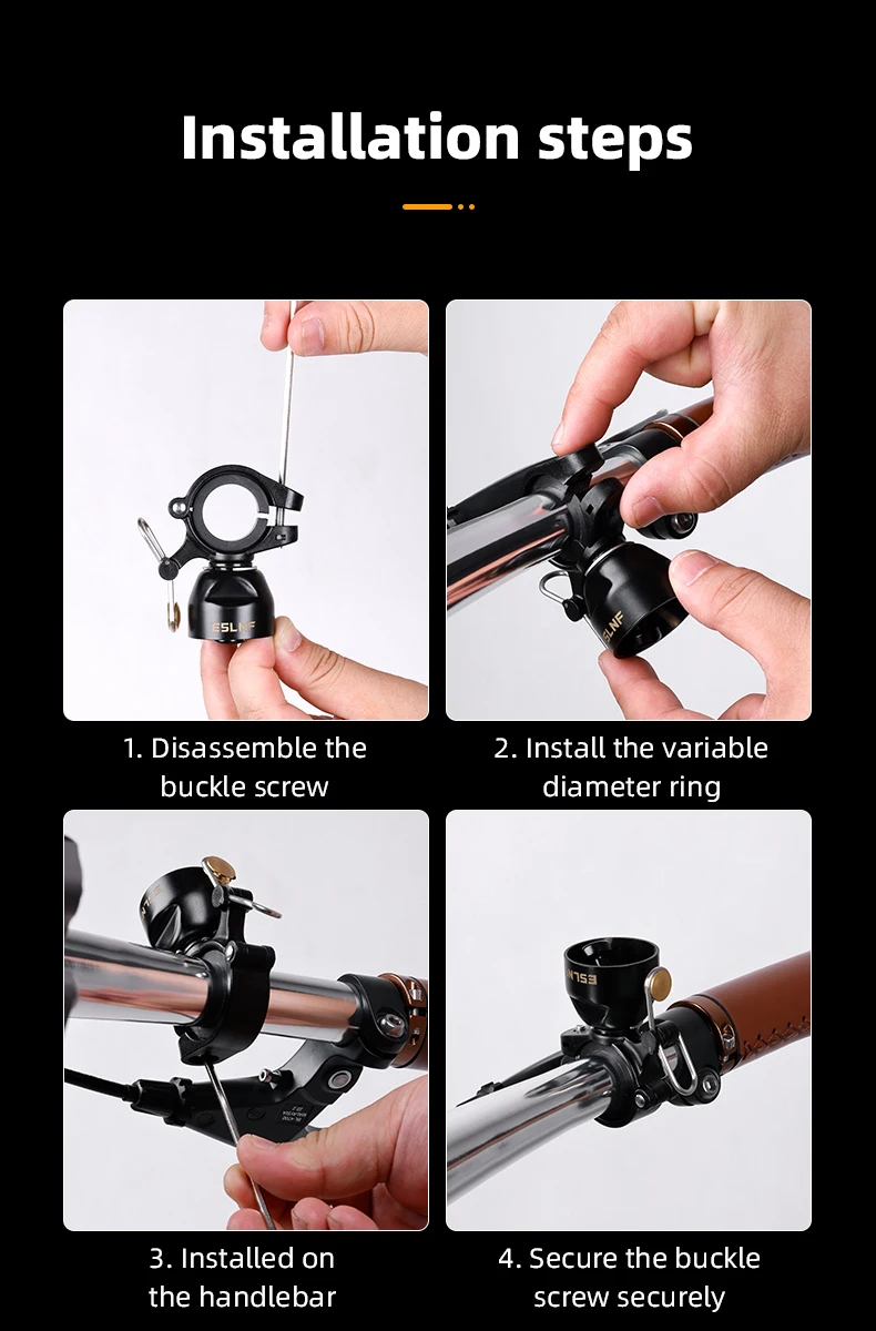 Cycling Gear Essentials - Sonnette de vélo rétro, avertissement de