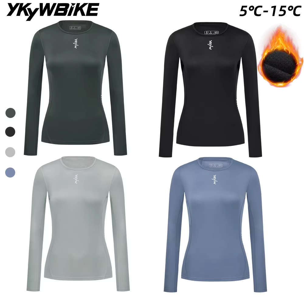 Cycling Gear Winter - YKYWBIKE Sous-vêtement de cyclisme pour femmes,