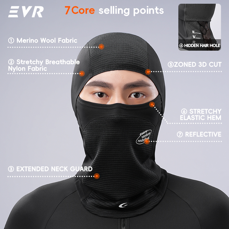 Masque facial en laine d'hiver - Cycling Gear Winter avis et prix